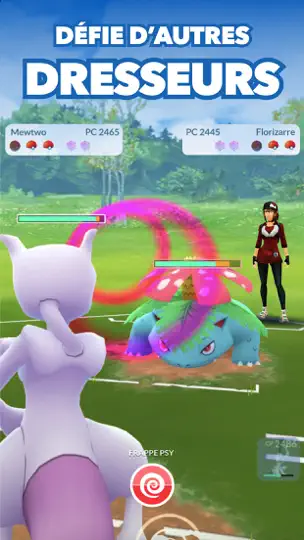 Capture d'écran de Pokémon GO sur iPhone 4
