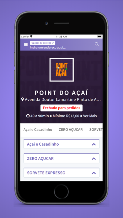 Point do Açai catalao Screenshot