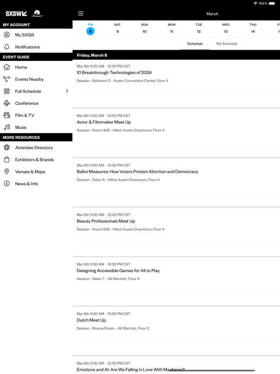 Screenshot #5 pour SXSW® GO - 2024 Event Guide