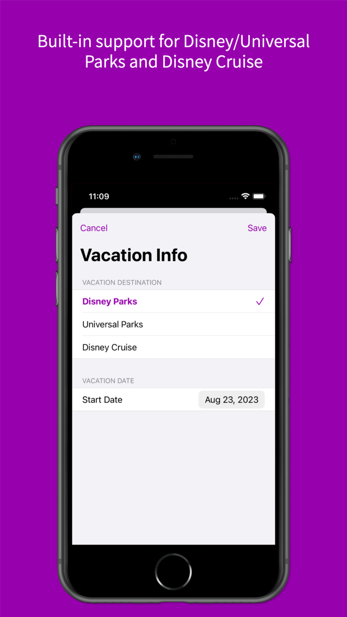 Countdown for Disney World