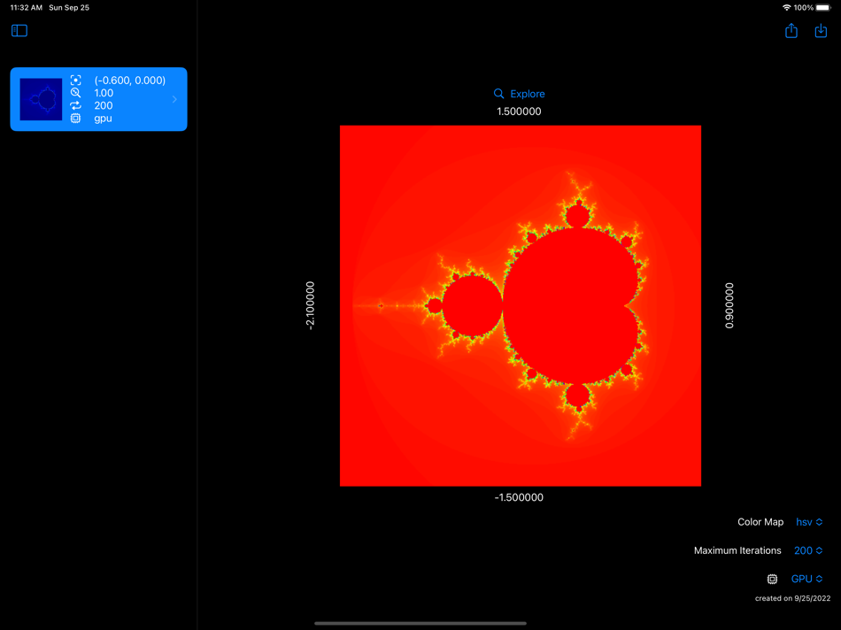 #2. Mandelbrot Navigator 2 (macOS) Podle: Jae-Seung Lee