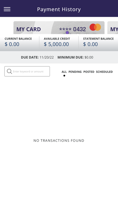 Suffolk Credit Cards Screenshot