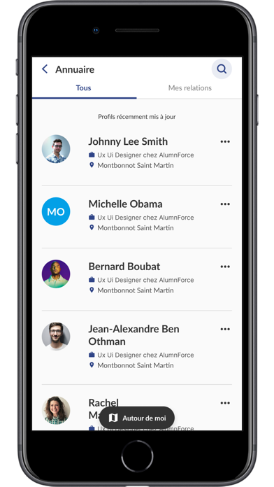 Dauphine Alumni Screenshot