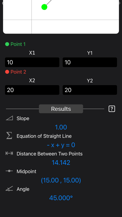 Slope Calculator Plus Screenshot