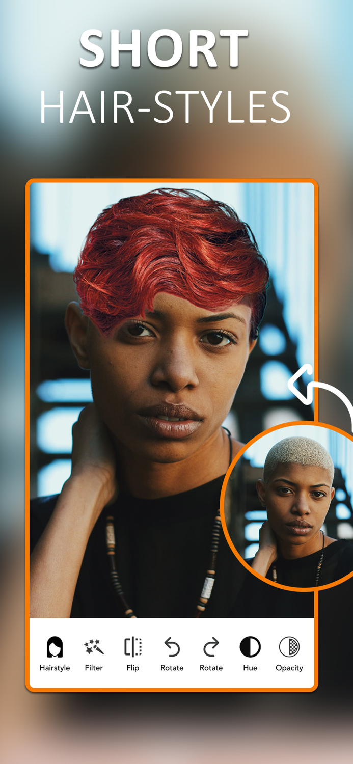 Hair style color changer App