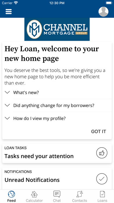 Channel Mortgage Group Connect Screenshot