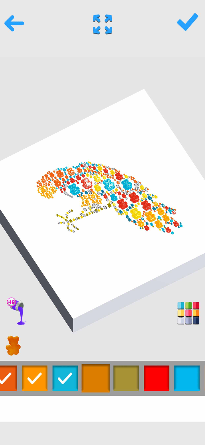 Jelly Art 3D Color By Number