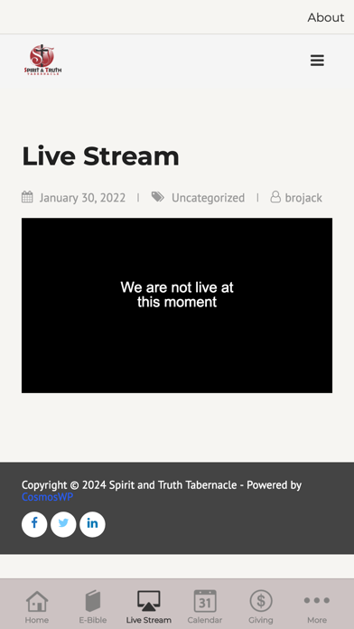 Spirit and Truth Tabernacle iPhone screenshot 3 - Social Networking app