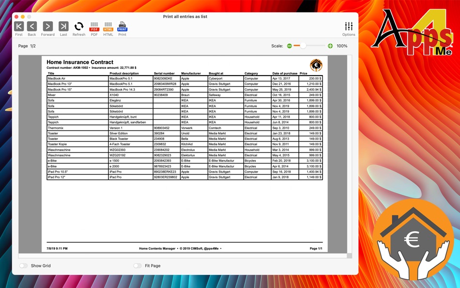 #7. Home Contents Manager (macOS) بواسطة: @pps4Me