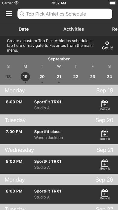 Top Pick Athletics Screenshot