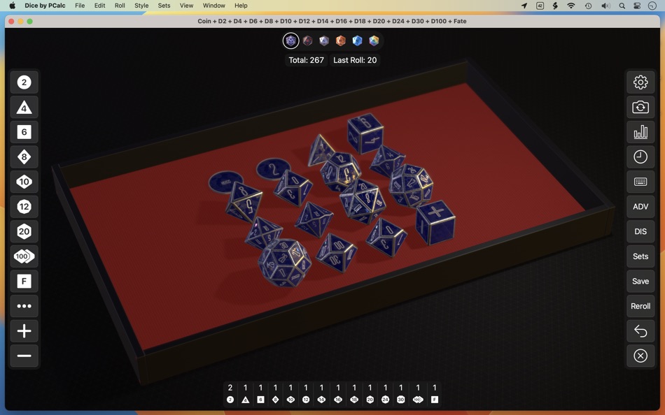 #4. Dice by PCalc (macOS) Podle: TLA Systems Ltd.