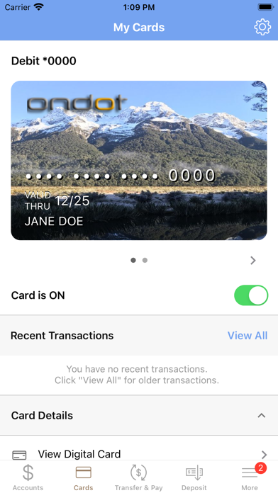 Premier Community Bank E-Bank Screenshot