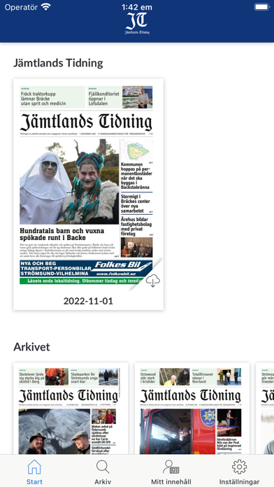 Jämtlands Tidning Screenshot