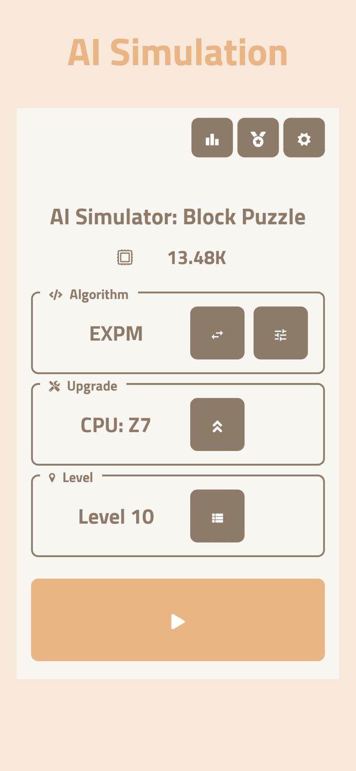 AI Simulator Block Puzzle