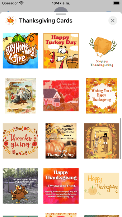 Thanksgiving - Animated Cards Screenshot