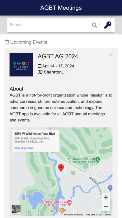 AGBT Meetings Screenshot