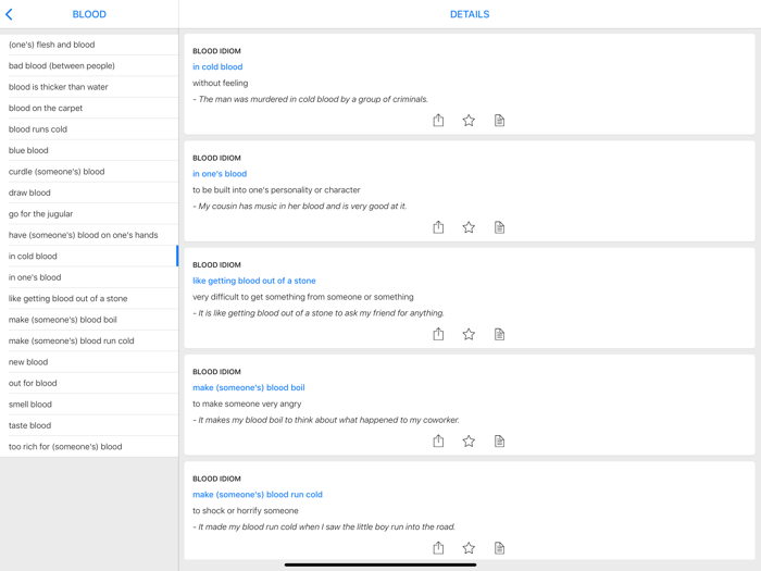 Number and Body idioms