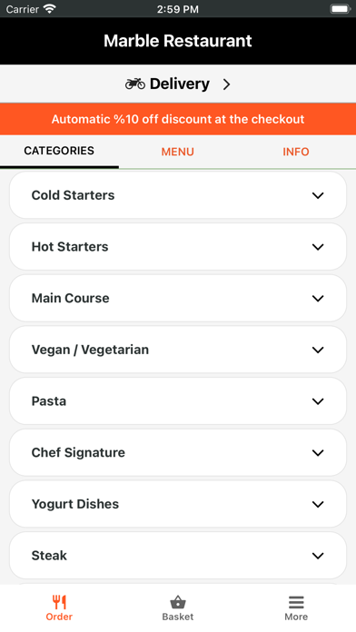 Marble Restaurant Screenshot