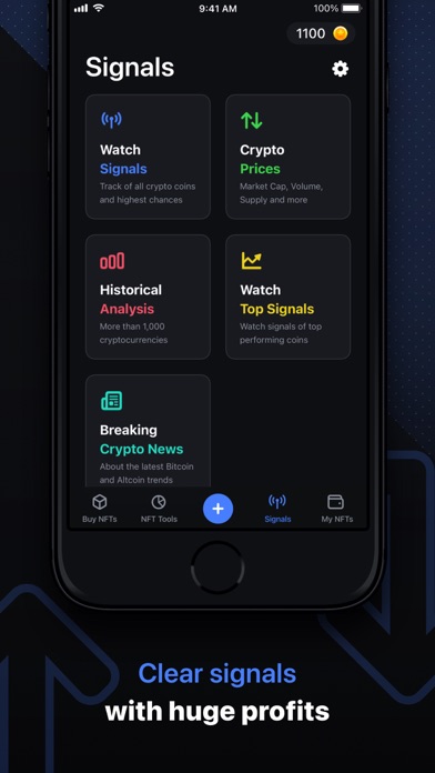 Top Crypto Coins & NFT Creator Screenshot