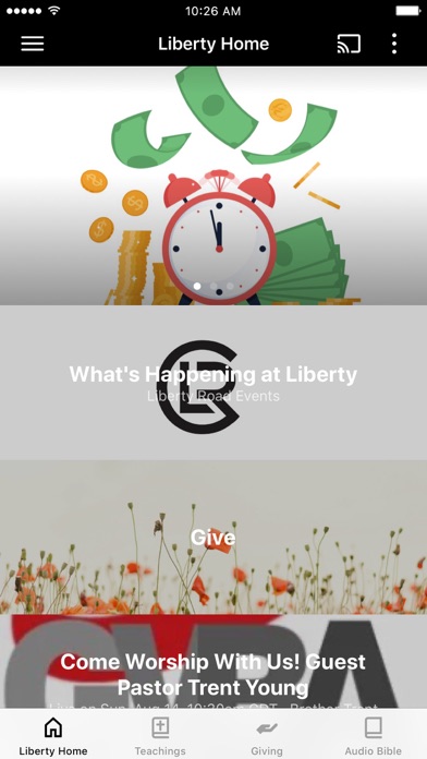 Screenshot 1 of Liberty Road Church App