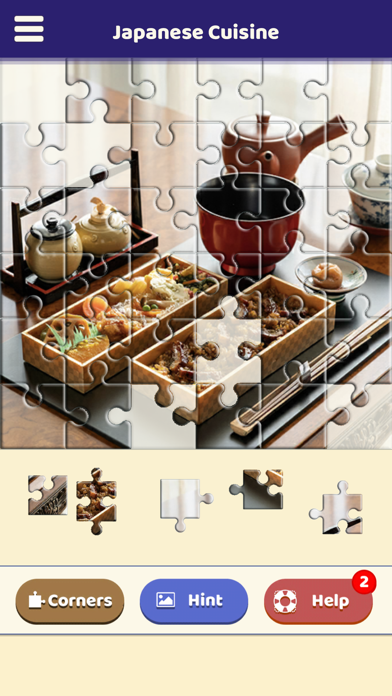 Japanese Cuisine Puzzle Screenshot