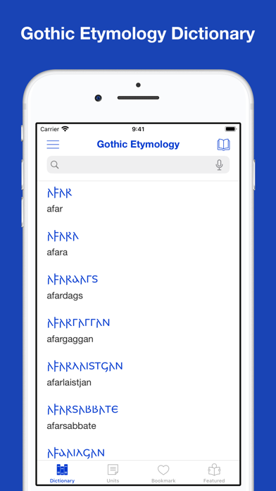 Screenshot #1 pour Gothic Etymology Dictionary
