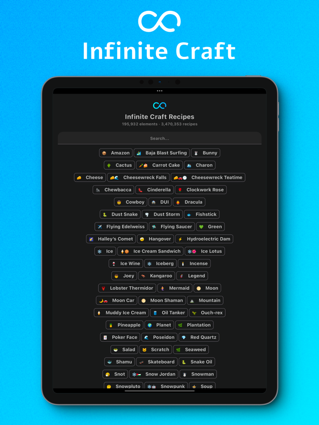 ‎Infinite Craft Solver Screenshot
