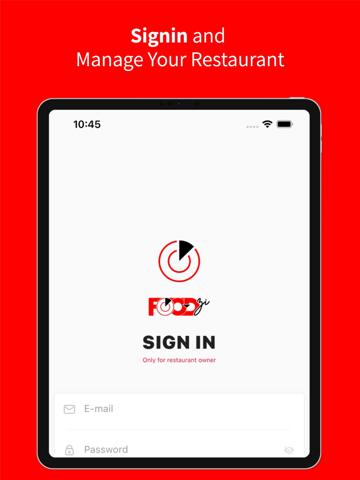 Foodzi Restaurant App