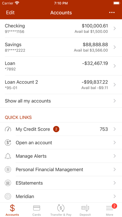 Washington Savings Lowell MA Screenshot