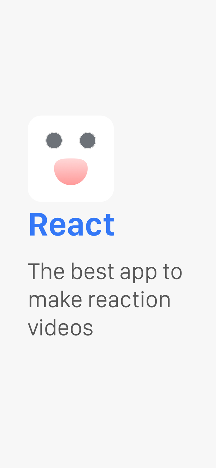 React - to photos and videos