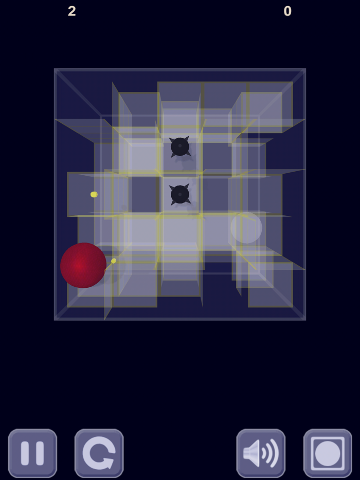 Red ball and Glass maze