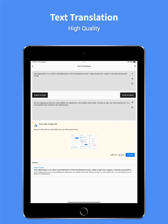 Greek - English : Translator iPad screenshot 4 - Utilities app