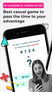 4 numbers: solve to 10 quest iphone screenshot 4