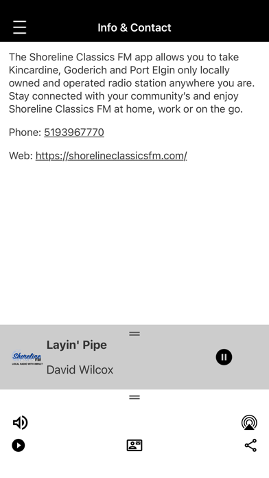 Shoreline Classics FM Screenshot