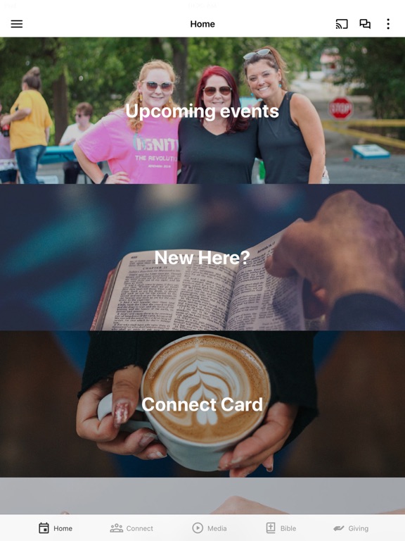 Cannon Memorial Baptist Church iPad screenshot 1 - Lifestyle app