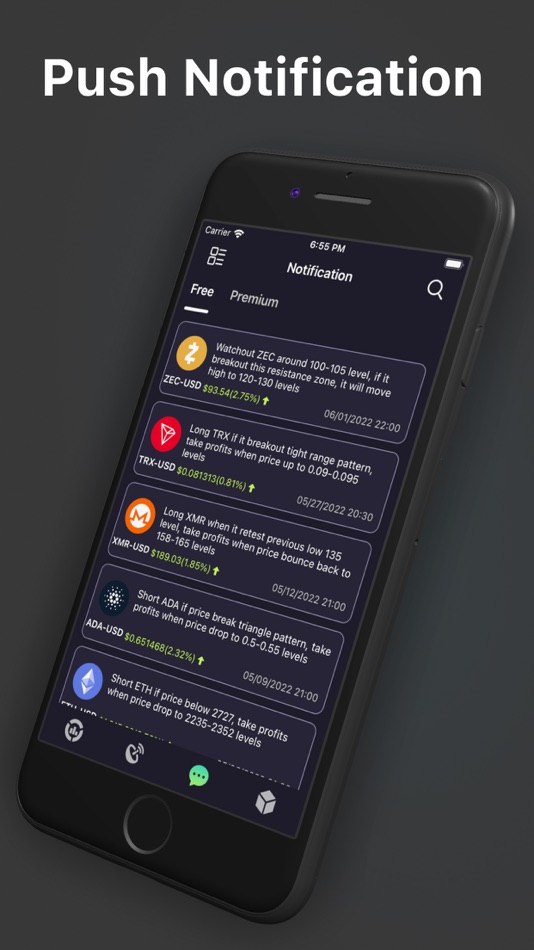 #6. Crypto Signal - Bitcoin Alert (iOS) Podle: YDMX Ltd