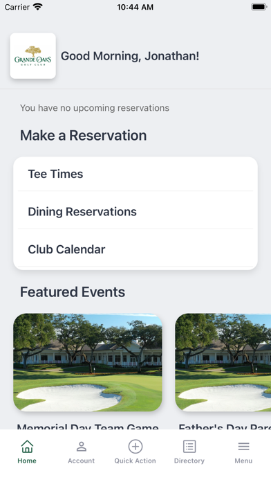 Grande Oaks Golf Club Screenshot
