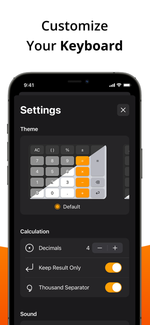 ‎Calculator Keyboard - Calku Screenshot