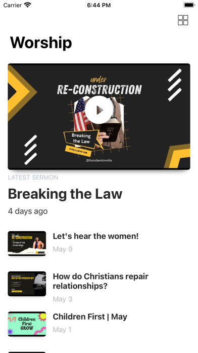 FUMC Bentonville Screenshot
