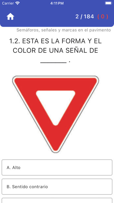 PA DMV Practice Test (español) Screenshot
