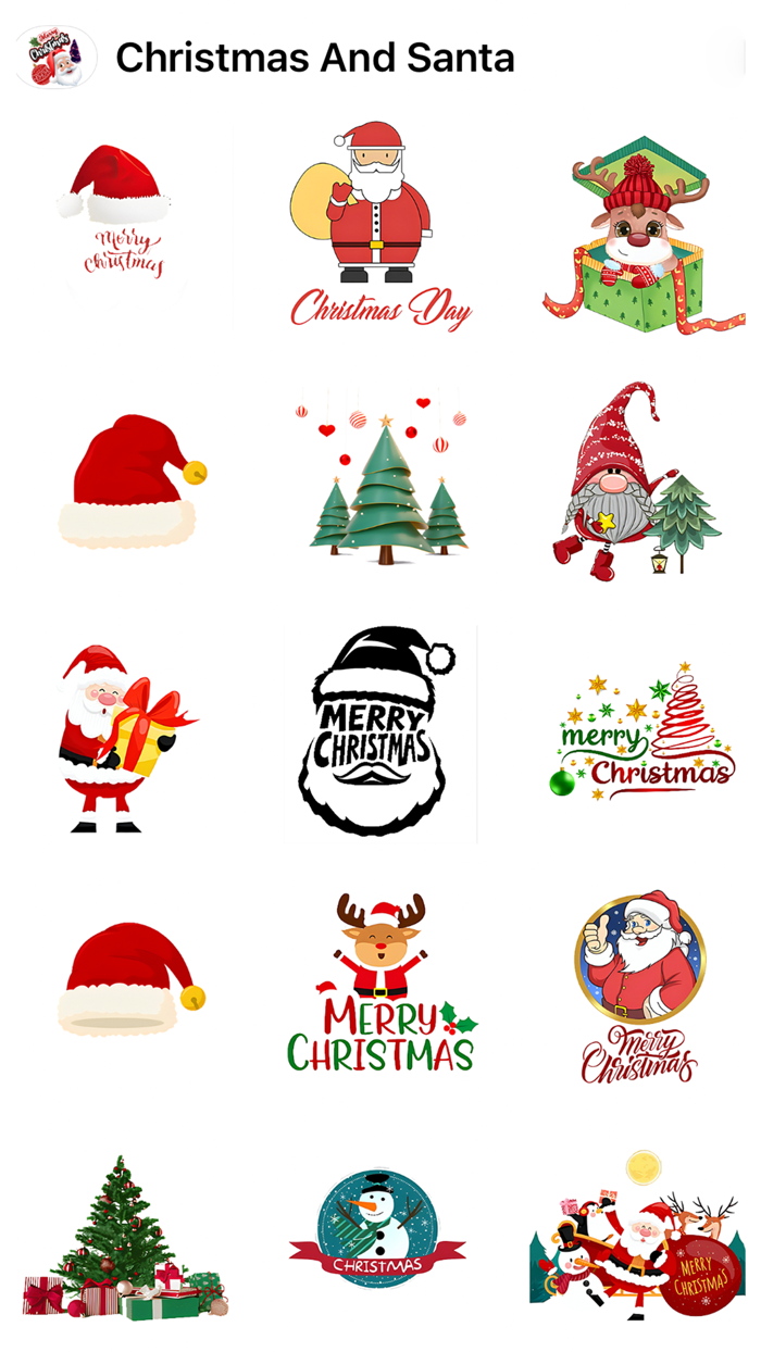 Christmas and Santa Stickers
