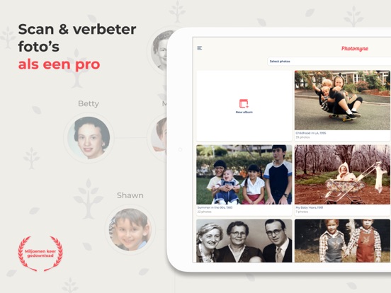 Foto Scanner van Photomyne iPad app afbeelding 1