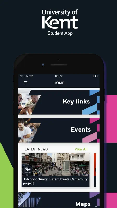 My Kent Student App screenshot 1 of 4