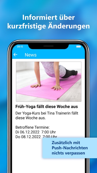 ProFit Mitglieder App Screenshot