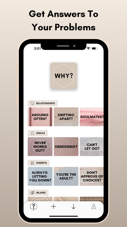 the WHY? app
