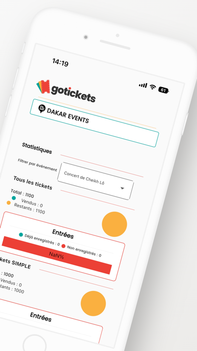 Go Tickets Organisateur Screenshot