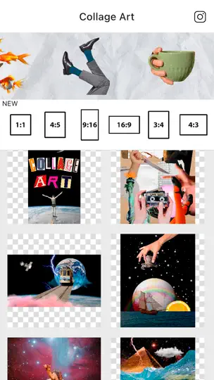 Captura de pantalla de Collage Art - Become An Artist en iPhone 1