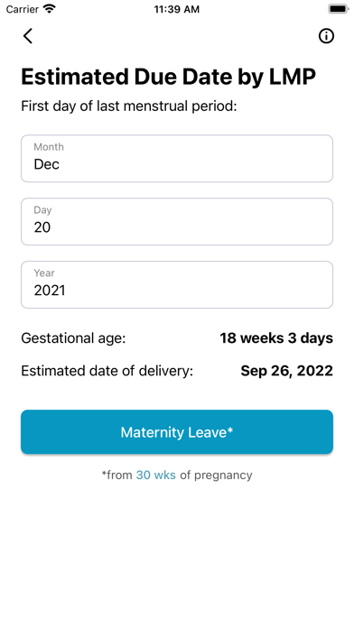 Obstetrics Calculator Screenshot