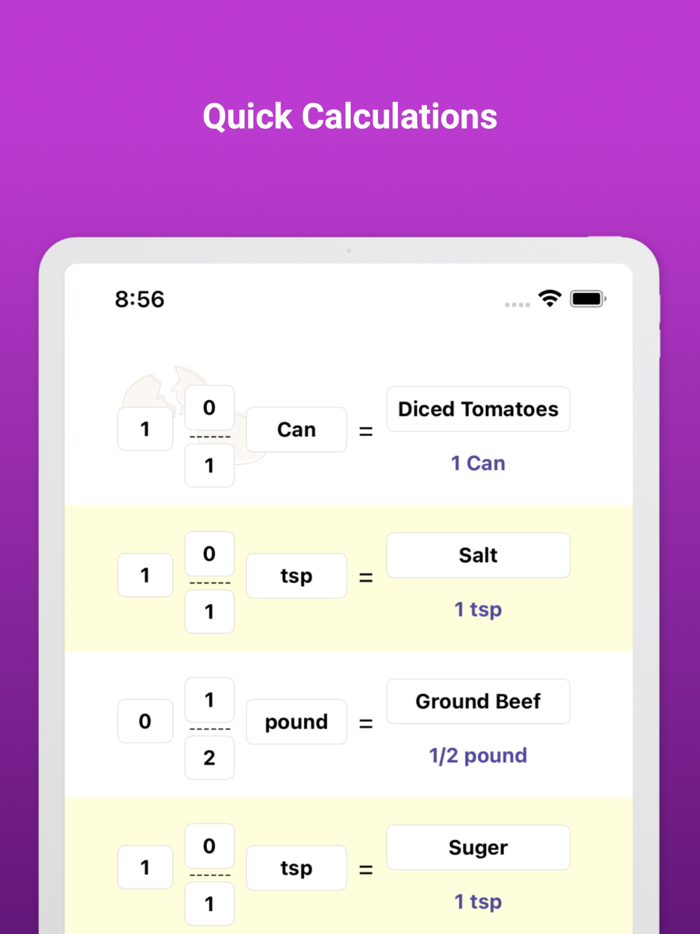 Sous Chef  Timers and Recipes