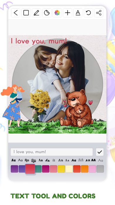 Birthday Frames Studio cards Screenshot